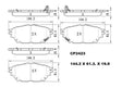 Ceramic DB2423 Brake Pads DB2423 CP2423 - Premier Performance Auto Parts | Universal Auto Spares