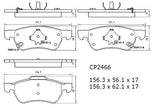 Ceramic Brake Pads CP2466 (DB2466 / CP5019) - Premier Performance Auto Parts