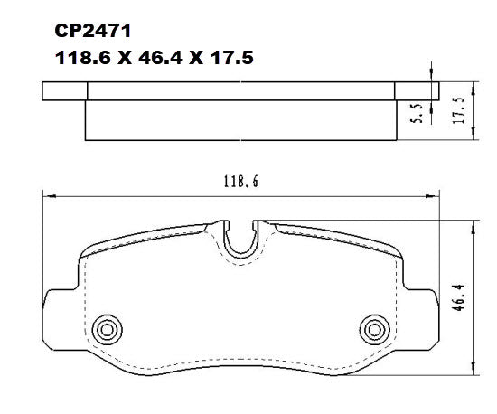 Ceramic Brake Pads CP2471 (DB2471) - Premier Performance Auto Parts | Universal Auto Spares