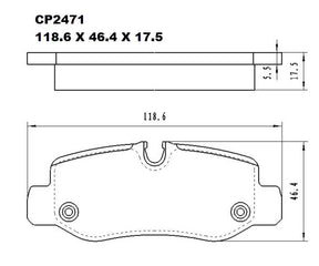 Ceramic Brake Pads CP2471 (DB2471) - Premier Performance Auto Parts | Universal Auto Spares