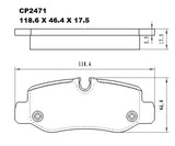 Ceramic Brake Pads CP2471 (DB2471) - Premier Performance Auto Parts