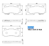 Ceramic Brake Pads CP2475 (DB2475) - Premier Performance Auto Parts