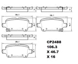 Ceramic Brake Pads CP2488 (DB2488 / CP5033) - Premier Performance Auto Parts