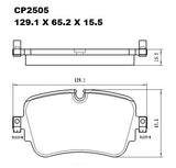 Ceramic Brake Pads CP2505 (DB2505) - Premier Performance Auto Parts | Universal Auto Spares