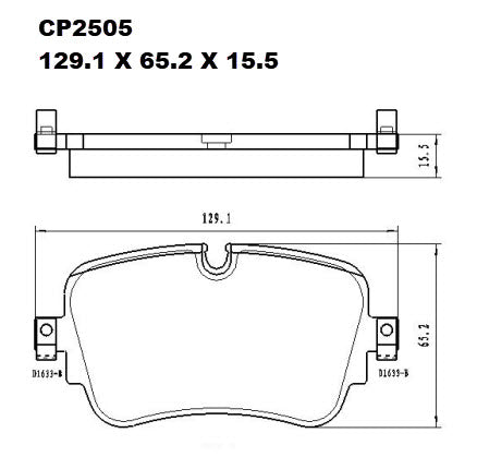 Ceramic Brake Pads CP2505 (DB2505) - Premier Performance Auto Parts | Universal Auto Spares