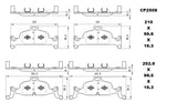 Ceramic Brake Pads CP2508 (DB2508) - Premier Performance Auto Parts