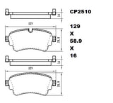 Ceramic Brake Pads CP2510 (DB2510) - Premier Performance Auto Parts | Universal Auto Spares