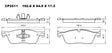 Ceramic Brake Pads CP2511 (DB2511) - Premier Performance Auto Parts | Universal Auto Spares