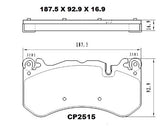 Ceramic Brake Pads CP2515 (DB2515 / CP5000) - Premier Performance Auto Parts