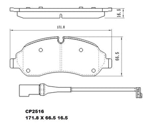 Ceramic Brake Pads CP2516 (DB2516) - Premier Performance Auto Parts | Universal Auto Spares