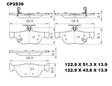 Ceramic Brake Pads CP2539 (DB2539) - Premier Performance Auto Parts | Universal Auto Spares
