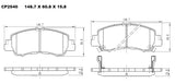 Ceramic Brake Pads CP2540 (DB2540) - Premier Performance Auto Parts | Universal Auto Spares