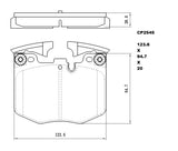 Ceramic Brake Pads CP2545 (DB2545) - Premier Performance Auto Parts | Universal Auto Spares