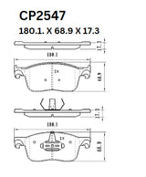Ceramic Brake Pads CP2547 (DB2547) - Premier Performance Auto Parts | Universal Auto Spares