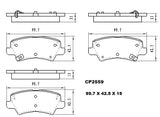 Ceramic Brake Pads CP2559 (DB2559 / CP5005) - Premier Performance Auto Parts