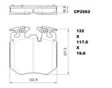 Ceramic DB2562 Brake Pads (CP5075) DB2562 CP2562 - Premier Performance Auto Parts | Universal Auto Spares
