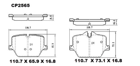Ceramic DB2565 Brake Pads CP2565 - Premier Performance Auto Parts | Universal Auto Spares