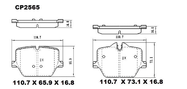 Ceramic DB2565 Brake Pads CP2565 - Premier Performance Auto Parts | Universal Auto Spares