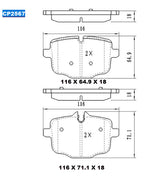 Ceramic DB2567 Brake Pads (CP5076) DB2567 CP2567 - Premier Performance Auto Parts | Universal Auto Spares