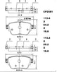 Ceramic Brake Pads CP2581 (DB2581) - Premier Performance Auto Parts | Universal Auto Spares