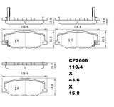 Ceramic Brake Pads CP2606 (DB2606) - Premier Performance Auto Parts