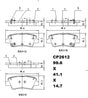 Ceramic Brake Pads CP2612 (DB2612) - Premier Performance Auto Parts | Universal Auto Spares