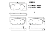 Ceramic DB2616 Brake Pads (CP5079) DB2616 CP2616 - Premier Performance Auto Parts | Universal Auto Spares