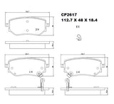 Ceramic DB2617 Brake Pads (CP5080) DB2617 CP2617 - Premier Performance Auto Parts | Universal Auto Spares
