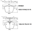 Ceramic DB2621 Brake Pads DB2621 CP2621 - Premier Performance Auto Parts | Universal Auto Spares