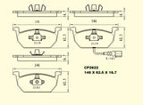 Ceramic DB2622 Brake Pads DB2622 CP2622 - Premier Performance Auto Parts | Universal Auto Spares