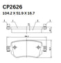 Ceramic DB2626 Brake Pads DB2626 CP2626 - Premier Performance Auto Parts | Universal Auto Spares