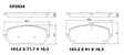Ceramic DB2629 Brake Pads (CP5055) DB2629 CP2629 - Premier Performance Auto Parts | Universal Auto Spares