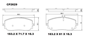 Ceramic DB2629 Brake Pads (CP5055) DB2629 CP2629 - Premier Performance Auto Parts | Universal Auto Spares