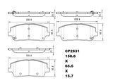 Ceramic Brake Pads CP2631 (DB2631) - Premier Performance Auto Parts