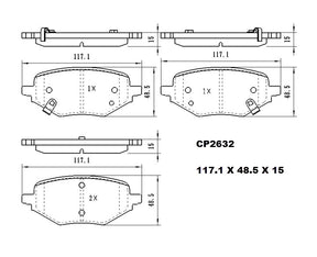 Ceramic Brake Pads CP2632 (DB2632)  - Premier Performance Auto Parts | Universal Auto Spares