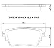 Ceramic Brake Pads CP2634 (DB2634)  - Premier Performance Auto Parts | Universal Auto Spares