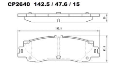 Ceramic DB2640 Brake Pads DB2640 CP2640 - Premier Performance Auto Parts | Universal Auto Spares