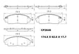 Ceramic Brake Pads CP2646 (DB2646) - Premier Performance Auto Parts
