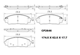 Ceramic Brake Pads CP2646 (DB2646) - Premier Performance Auto Parts