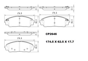 Ceramic Brake Pads CP2646 (DB2646) - Premier Performance Auto Parts