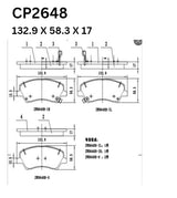 Ceramic DB2648 Brake Pads DB2648 CP2648 - Premier Performance Auto Parts | Universal Auto Spares