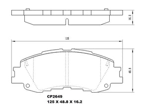 Ceramic Brake Pads CP2649 (DB2649) - Premier Performance Auto Parts