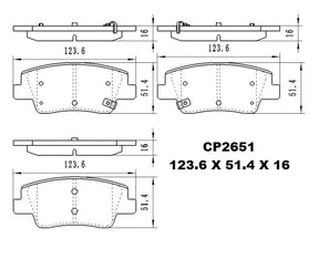 Ceramic Brake Pads CP2651 (DB2651)  - Premier Performance Auto Parts | Universal Auto Spares
