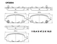 Ceramic DB2654 Brake Pads DB2654 CP2654 - Premier Performance Auto Parts | Universal Auto Spares
