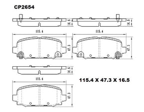 Ceramic DB2654 Brake Pads DB2654 CP2654 - Premier Performance Auto Parts | Universal Auto Spares