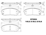 Ceramic Brake Pads CP2664 (DB2664)  - Premier Performance Auto Parts | Universal Auto Spares