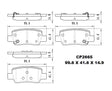 Ceramic Brake Pads CP2665 (DB2665)  - Premier Performance Auto Parts | Universal Auto Spares
