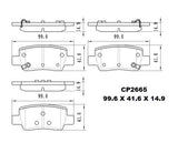 Ceramic Brake Pads CP2665 (DB2665)  - Premier Performance Auto Parts | Universal Auto Spares