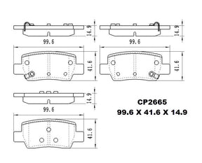 Ceramic Brake Pads CP2665 (DB2665)  - Premier Performance Auto Parts | Universal Auto Spares
