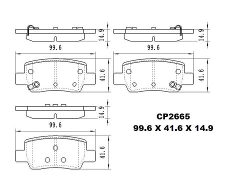 Ceramic Brake Pads CP2665 (DB2665)  - Premier Performance Auto Parts | Universal Auto Spares